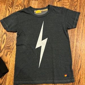 Aviator Nation Lightening Bolt T-shirt Size 10